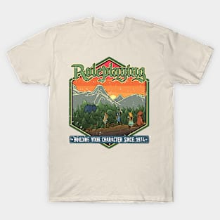 Roleplaying - Building your character since 1974 (Dawn) T-Shirt